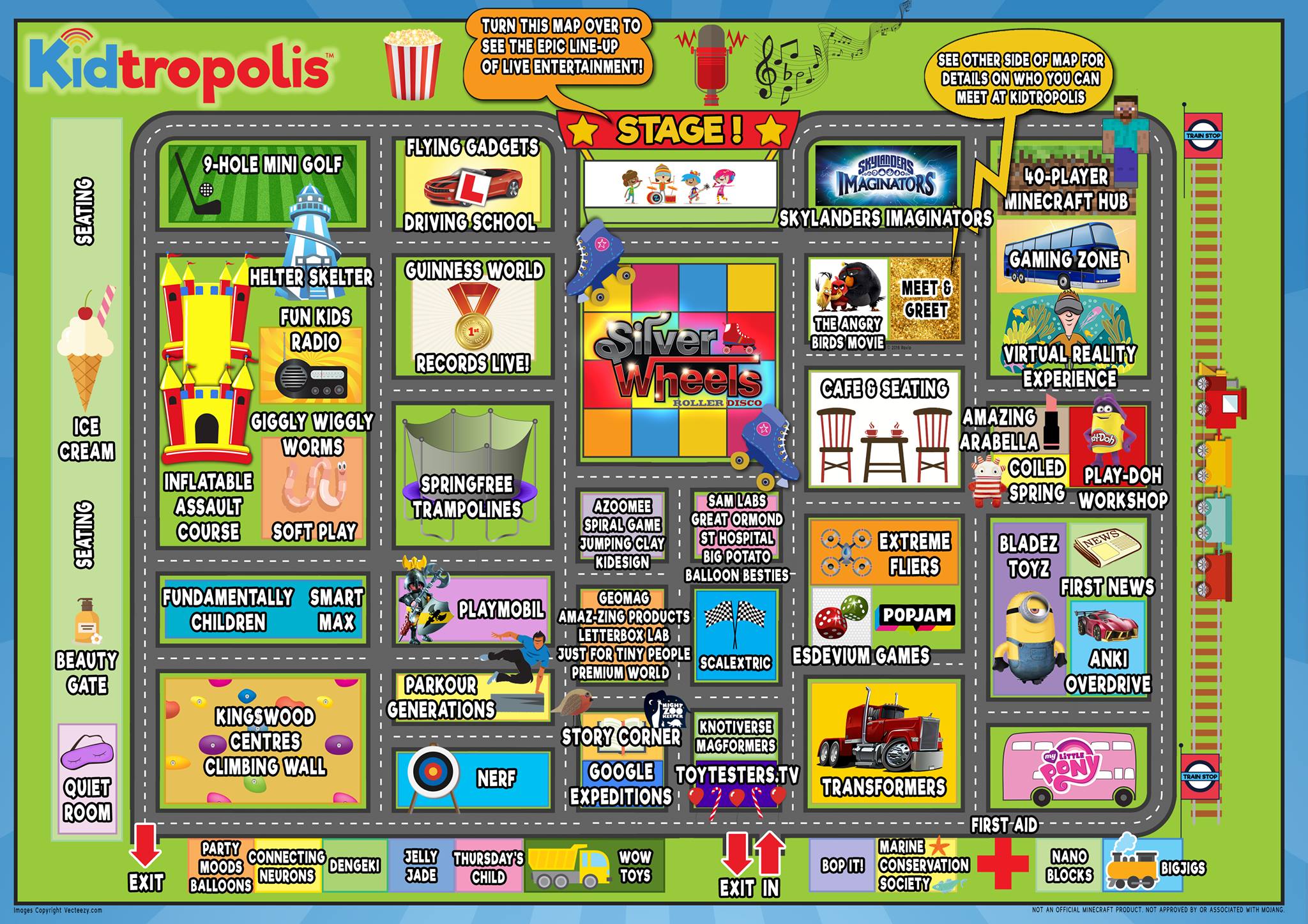 Kidtropolis 2016 event map at ExCeL London