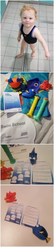 Swimming achievement booklet from our 2016 Fusion baby swimming class
