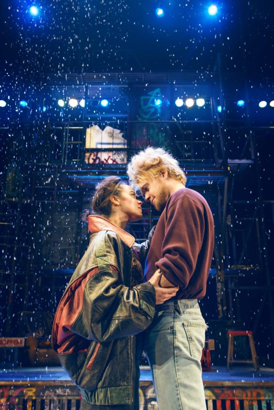 Philippa Stefani as Mimi and Ross Hunter as Roger in RENT. Credit Matt Crockett (2)