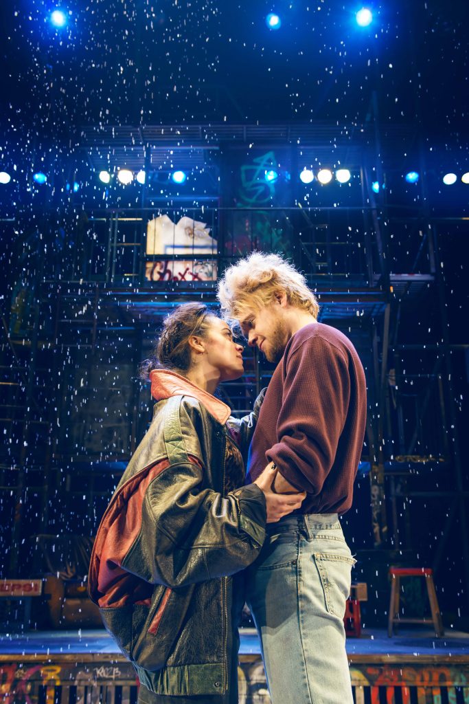 Philippa Stefani as Mimi and Ross Hunter as Roger in RENT