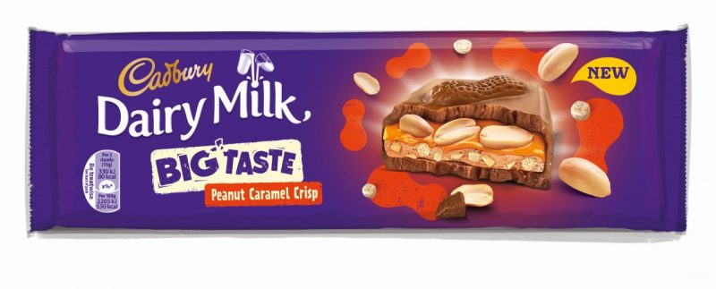 Cadbury's Dairy Milk Big Taste Peanut caramel crisp