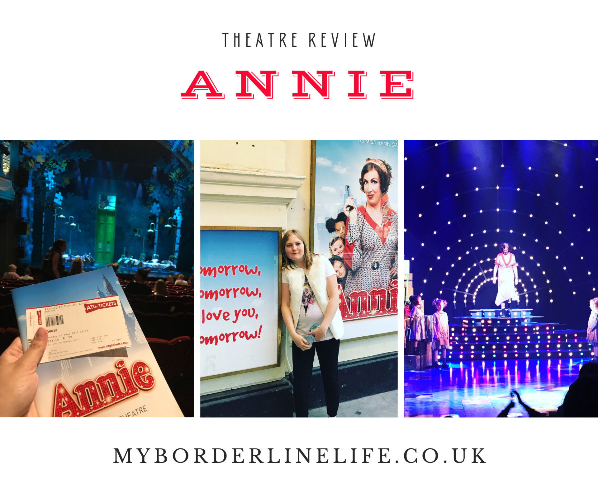 Annie the Musical 2017 production image from the Piccadilly Theatre review