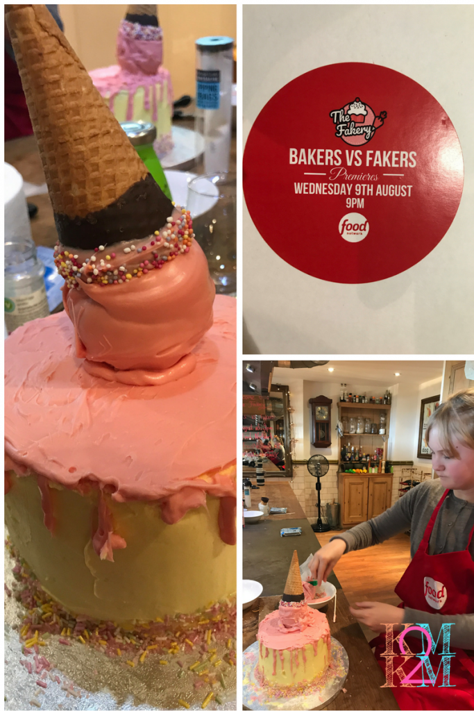 Our finished Bakers v Fakers Ice Dream Cake