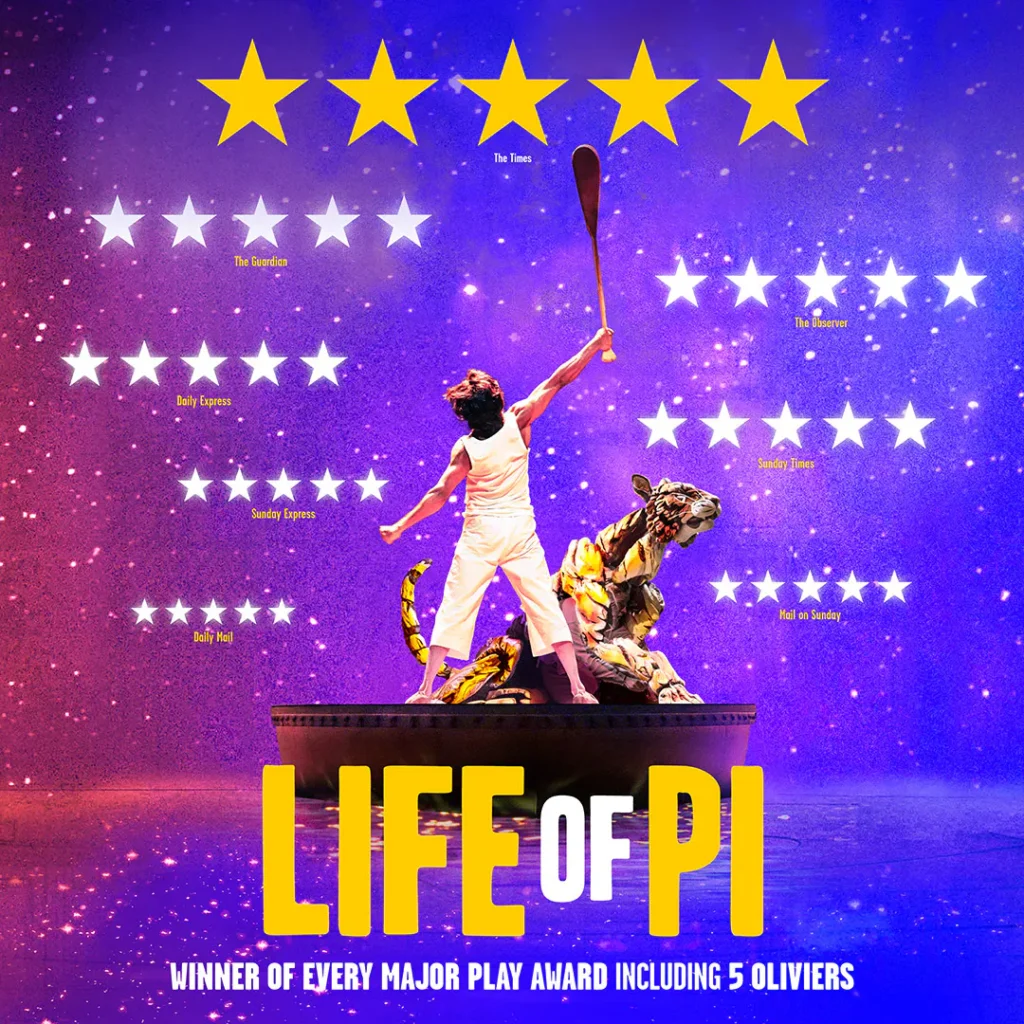 Life of Pi at Churchill Theatre Bromley during the 2024 UK tour