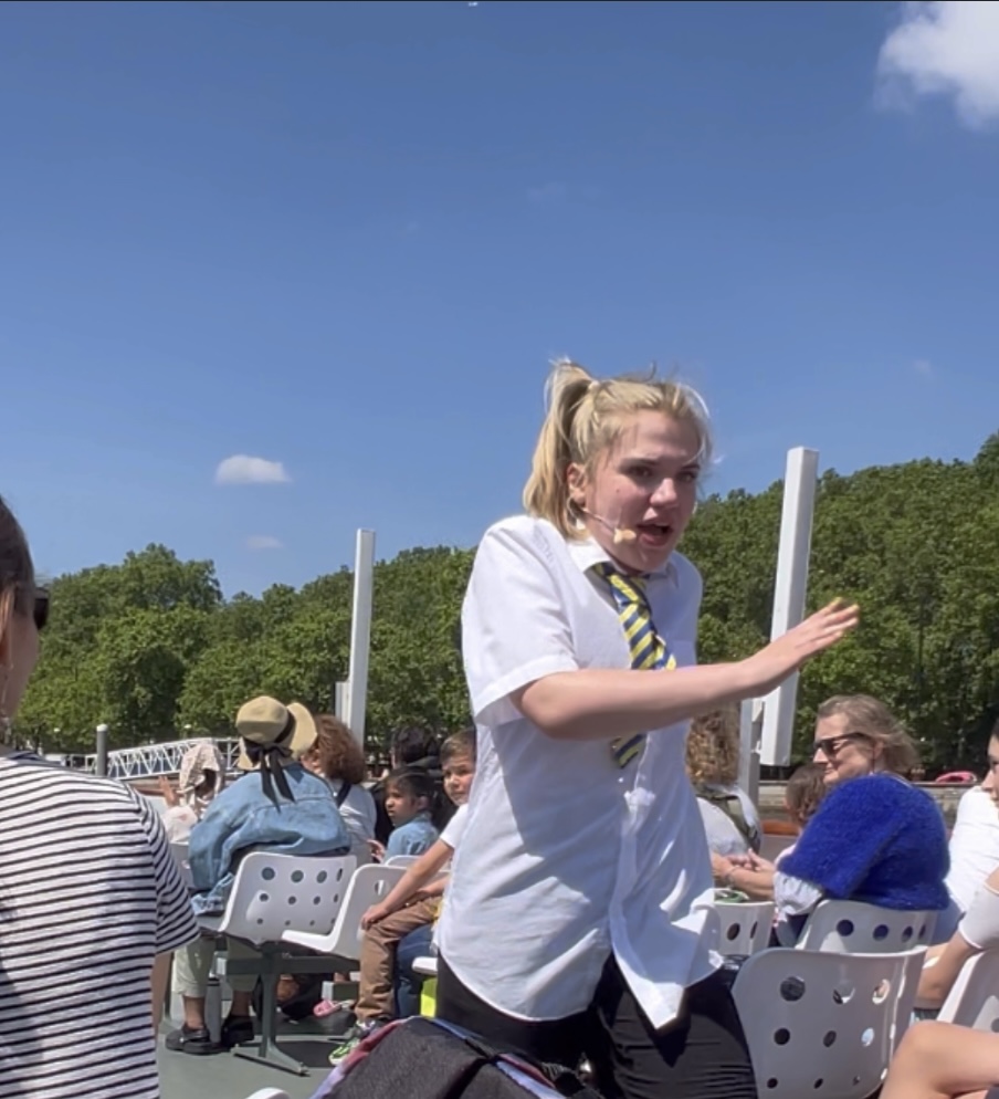 Billie the school child Terrible Thames Boat Tour 
