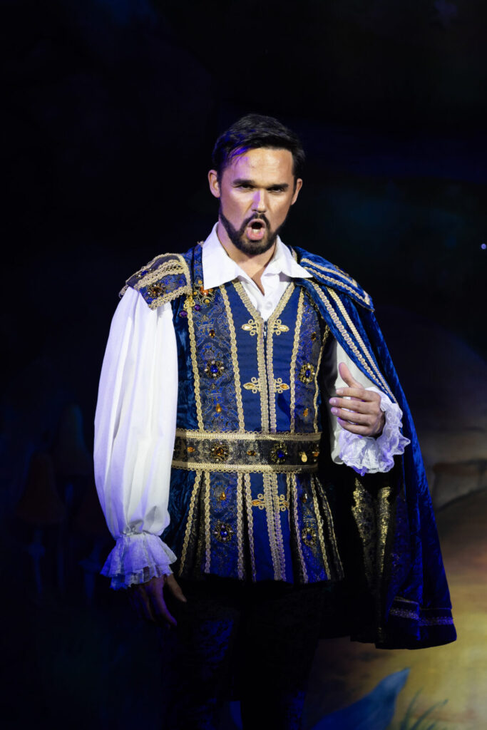 Gareth Gates as Prince Gareth during Snow White and the Seven Dwarfs Churchill Theatre 2024