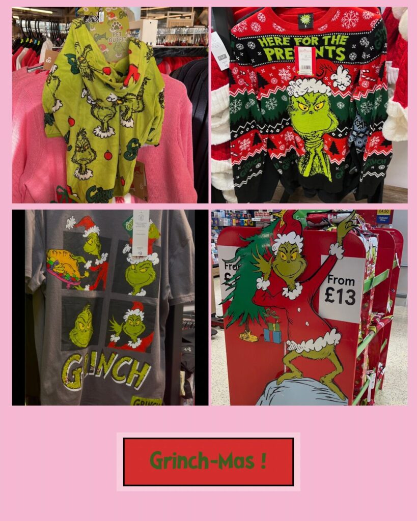 Cozy Grinch jumpers and T-shirts for a fun Grinch-mas festive cheer