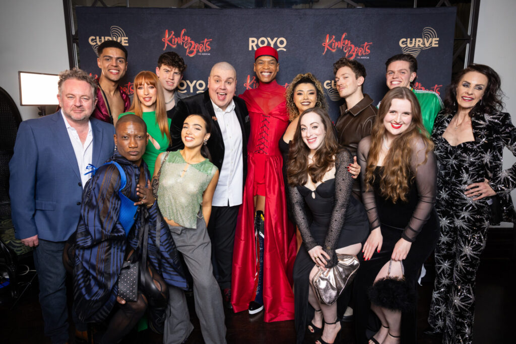 Cyndi Lauper joins the KINKY BOOTS UK tour cast on stage at gala night.