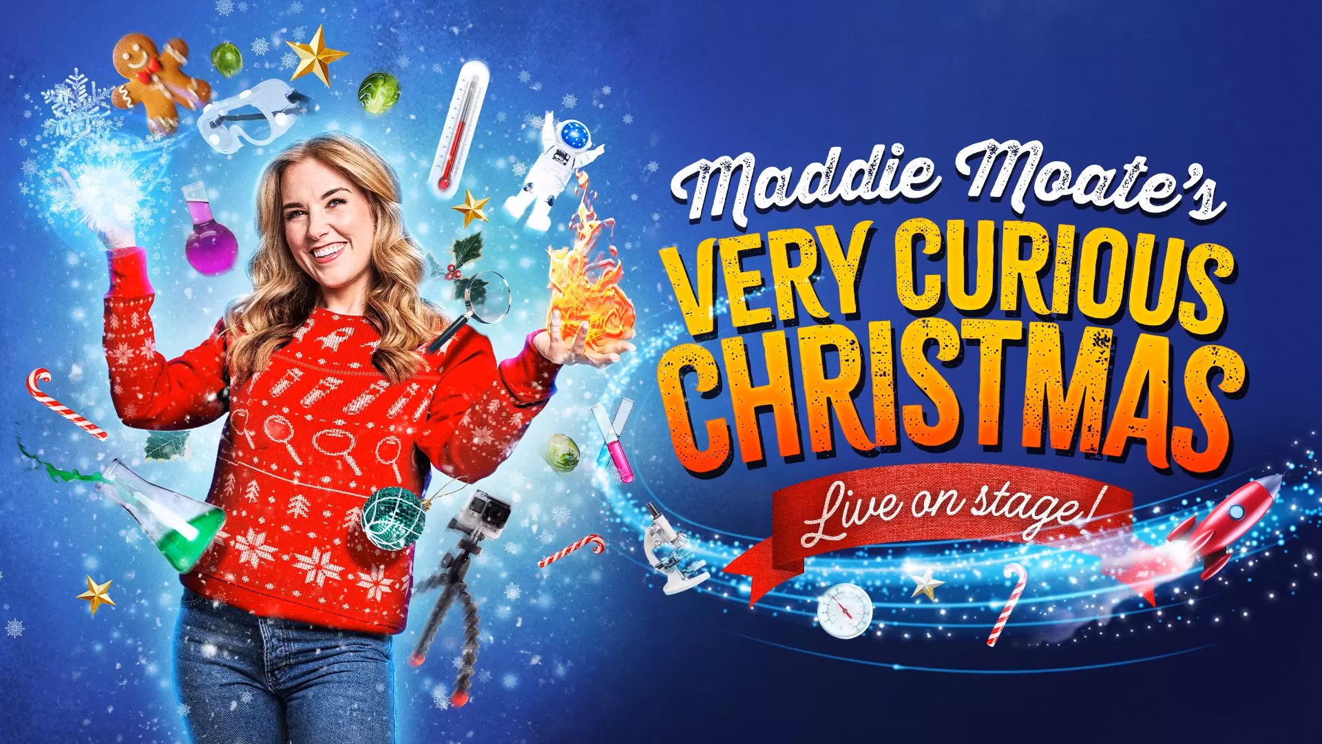 Step Inside Maddie Moate’s Very Curious Christmas at the Garrick Theatre