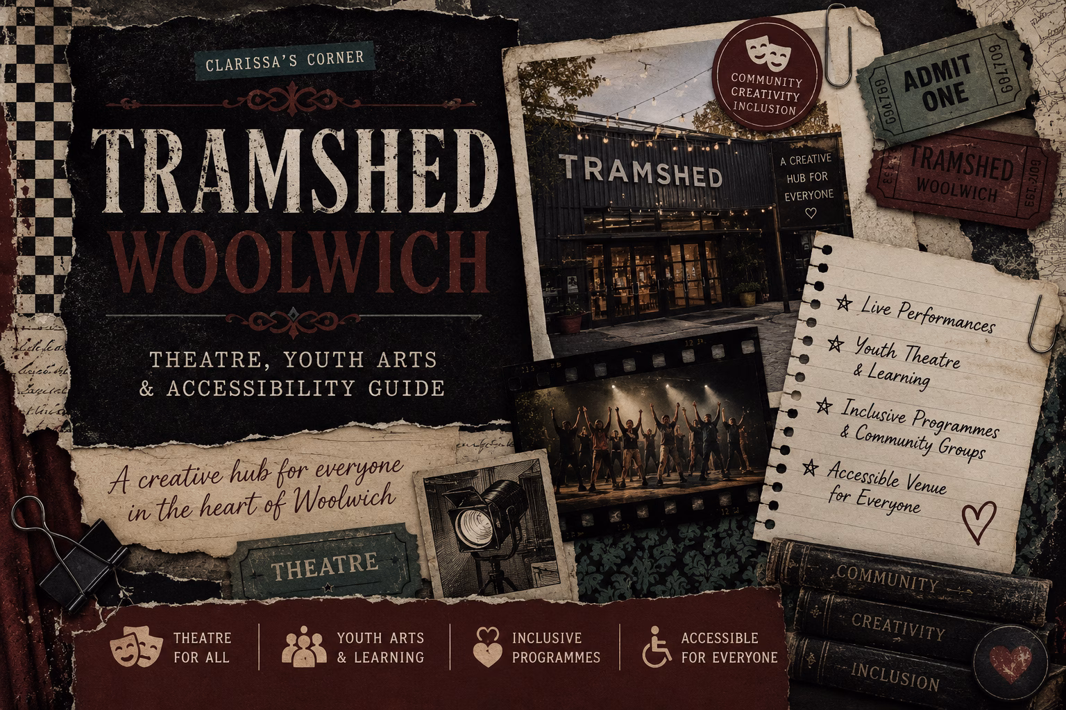 Tramshed Woolwich: Theatre, Youth Arts & Accessibility Guide