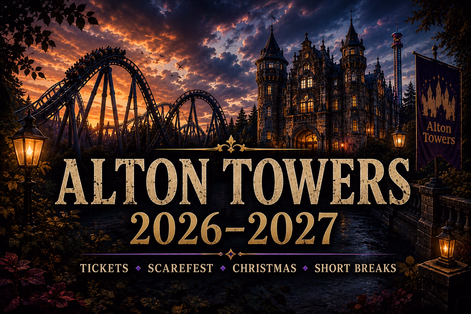 Alton Towers 2026–2027: Tickets, Scarefest, Santa Sleepovers & Short Breaks