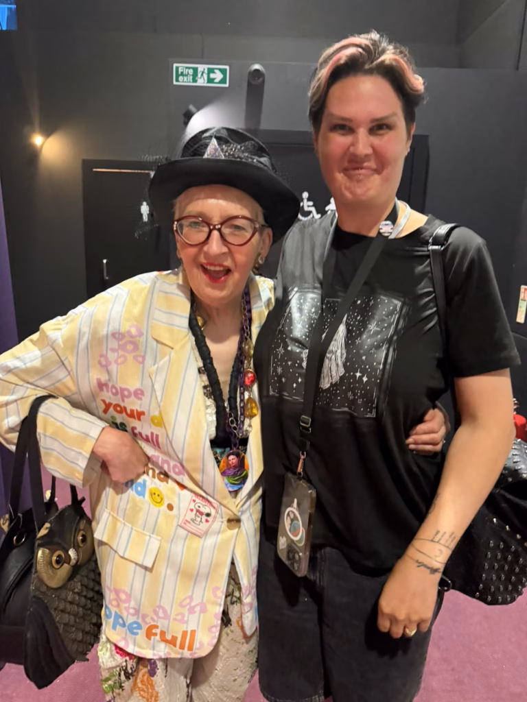 Clarissa with Su Pollard after Heathers The Musical at Arts at Marble Arch