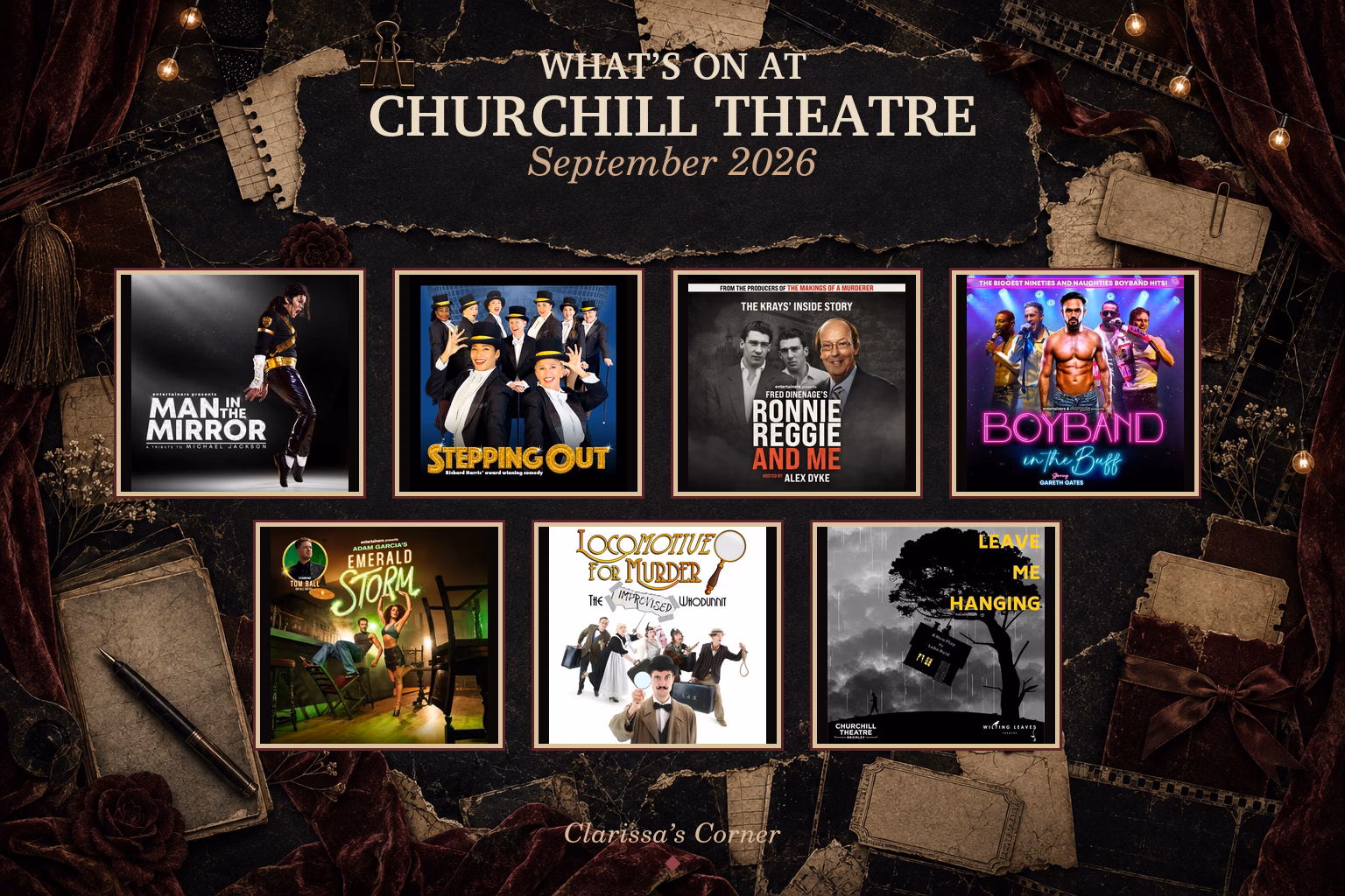 What’s On at Churchill Theatre Bromley – September 2026