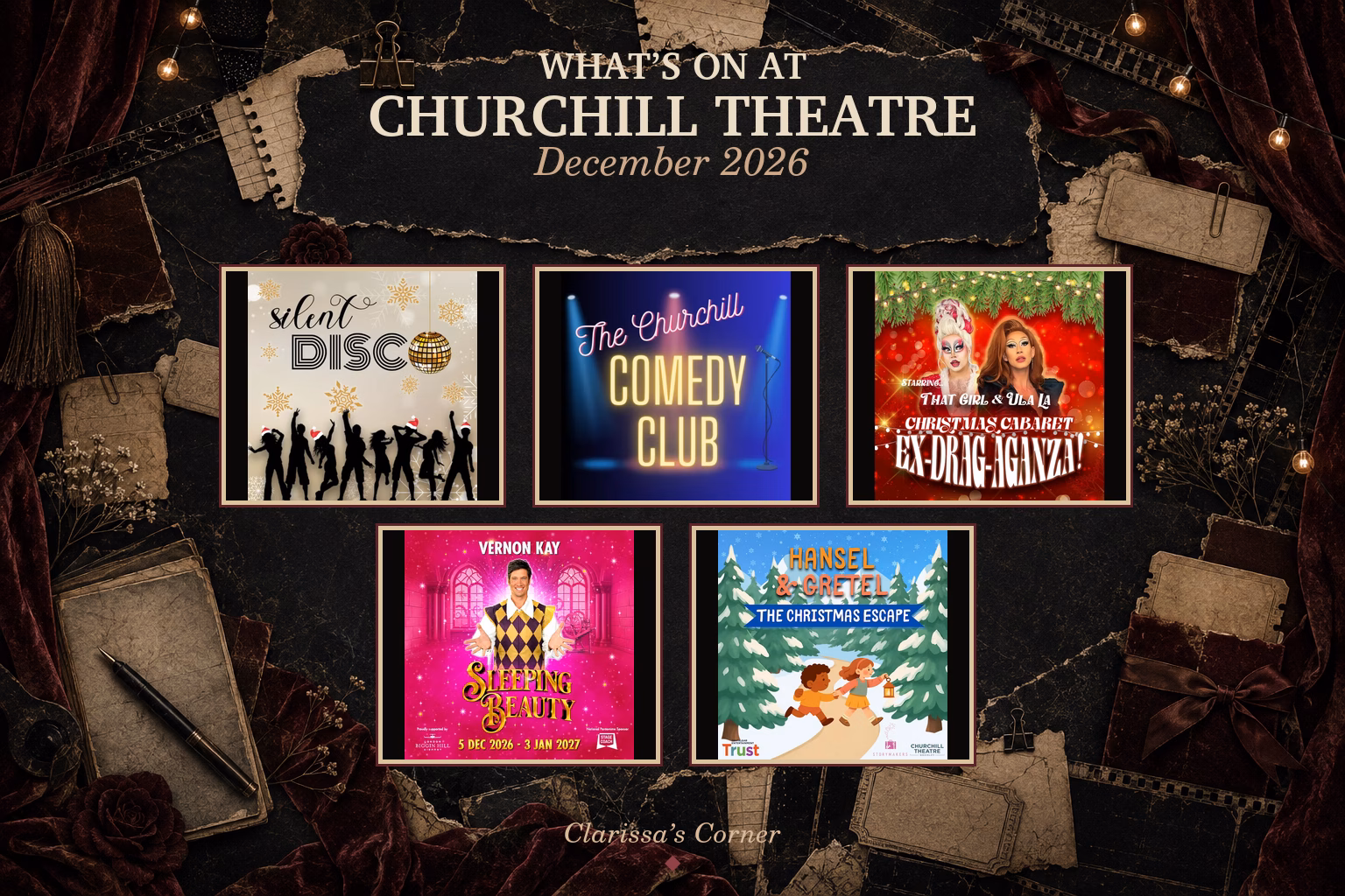 What’s On at Churchill Theatre Bromley – December 2026