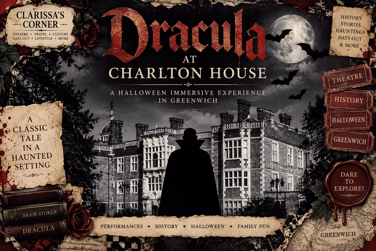 Dracula at Charlton House 2026: Halloween Immersive Theatre in Greenwich