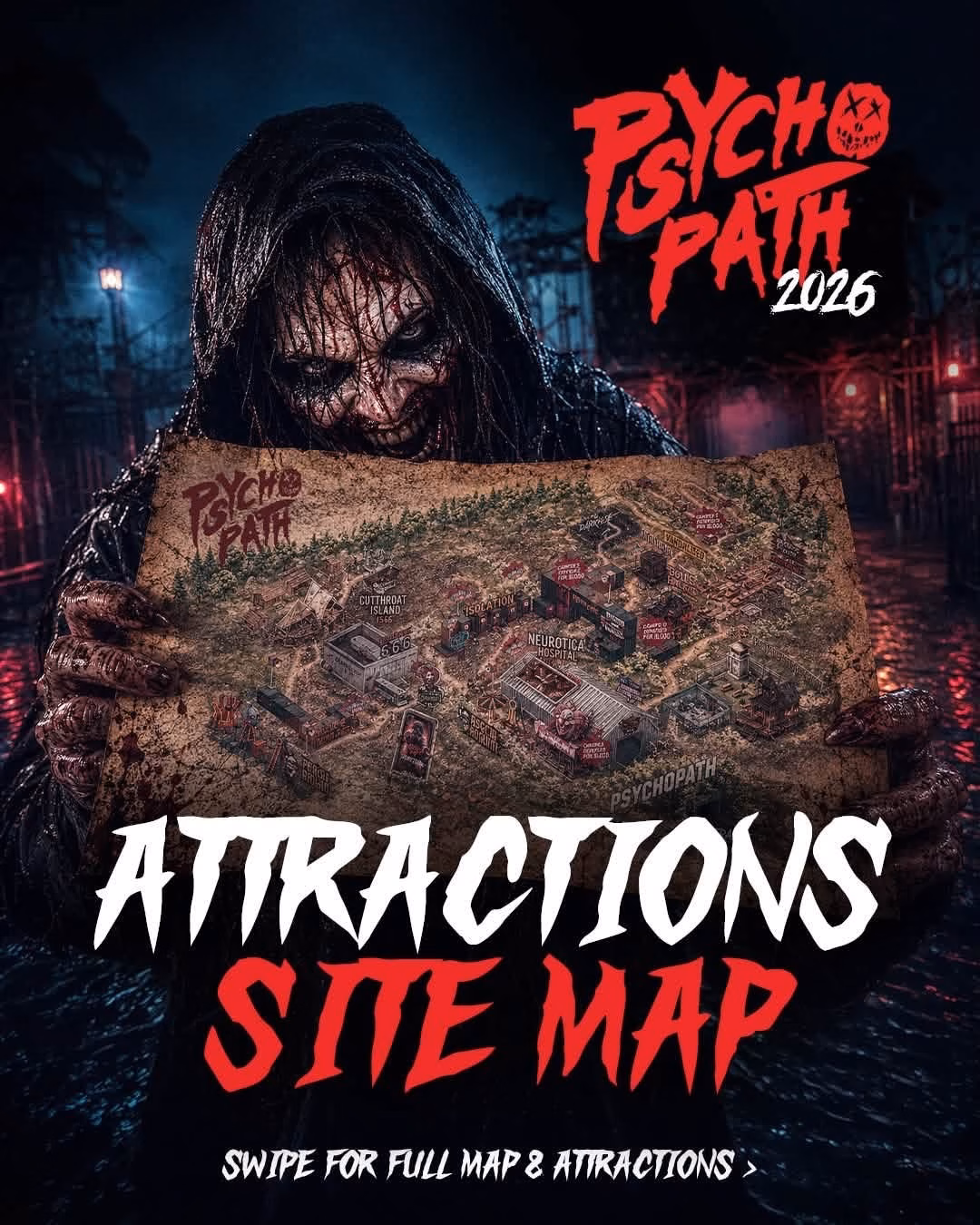 Psycho Path 2026: New Attractions, Scream Park Map, Dates & What to Expect