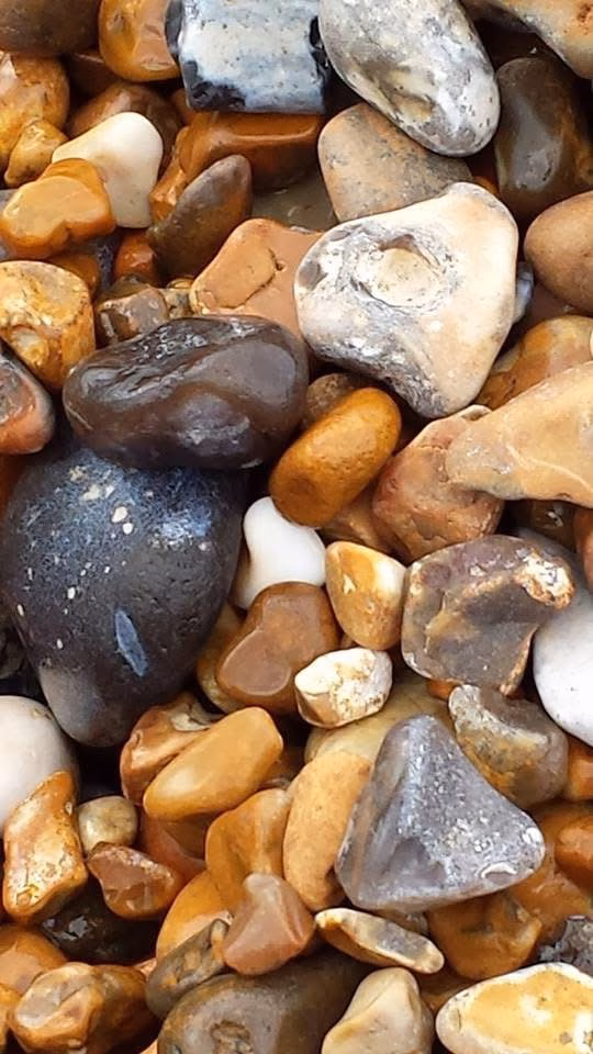 Pebble beach on Brighton seafront