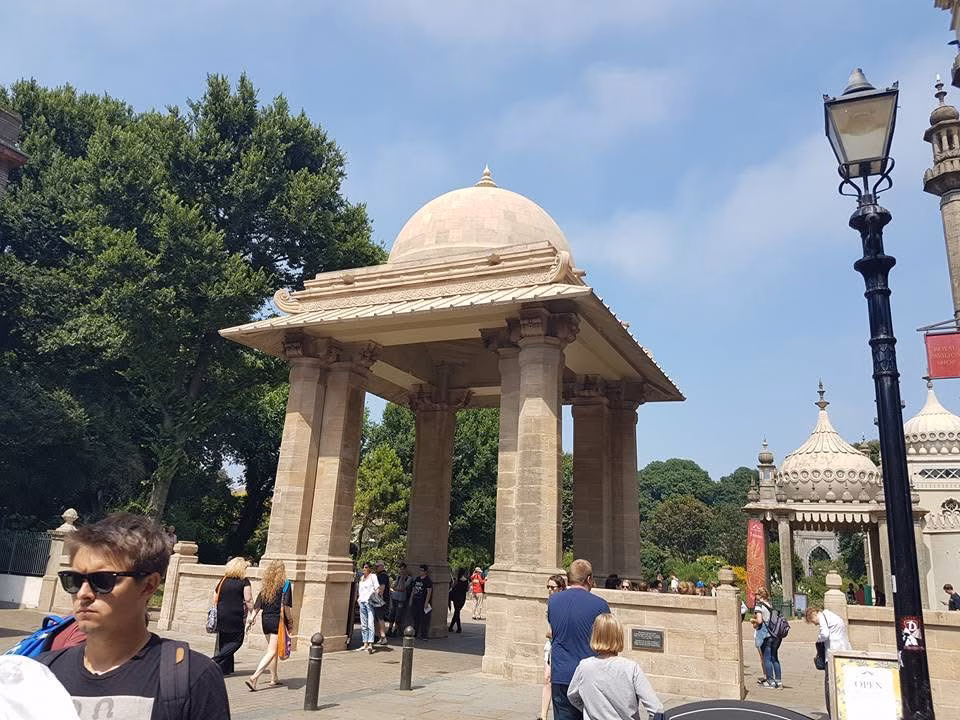 Royal Pavilion and gardens in Brighton