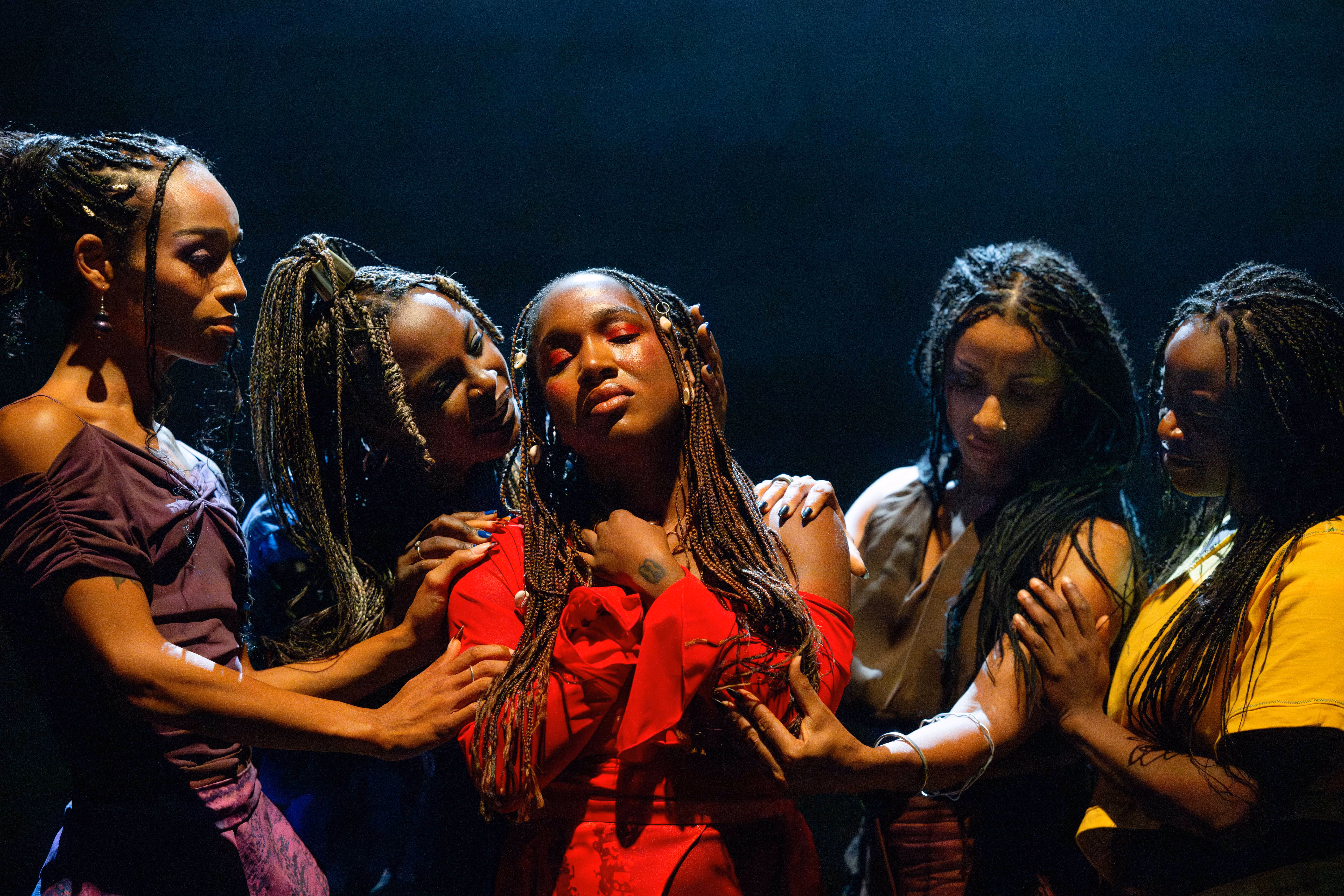 Production photography from for colored girls at The Yard Theatre