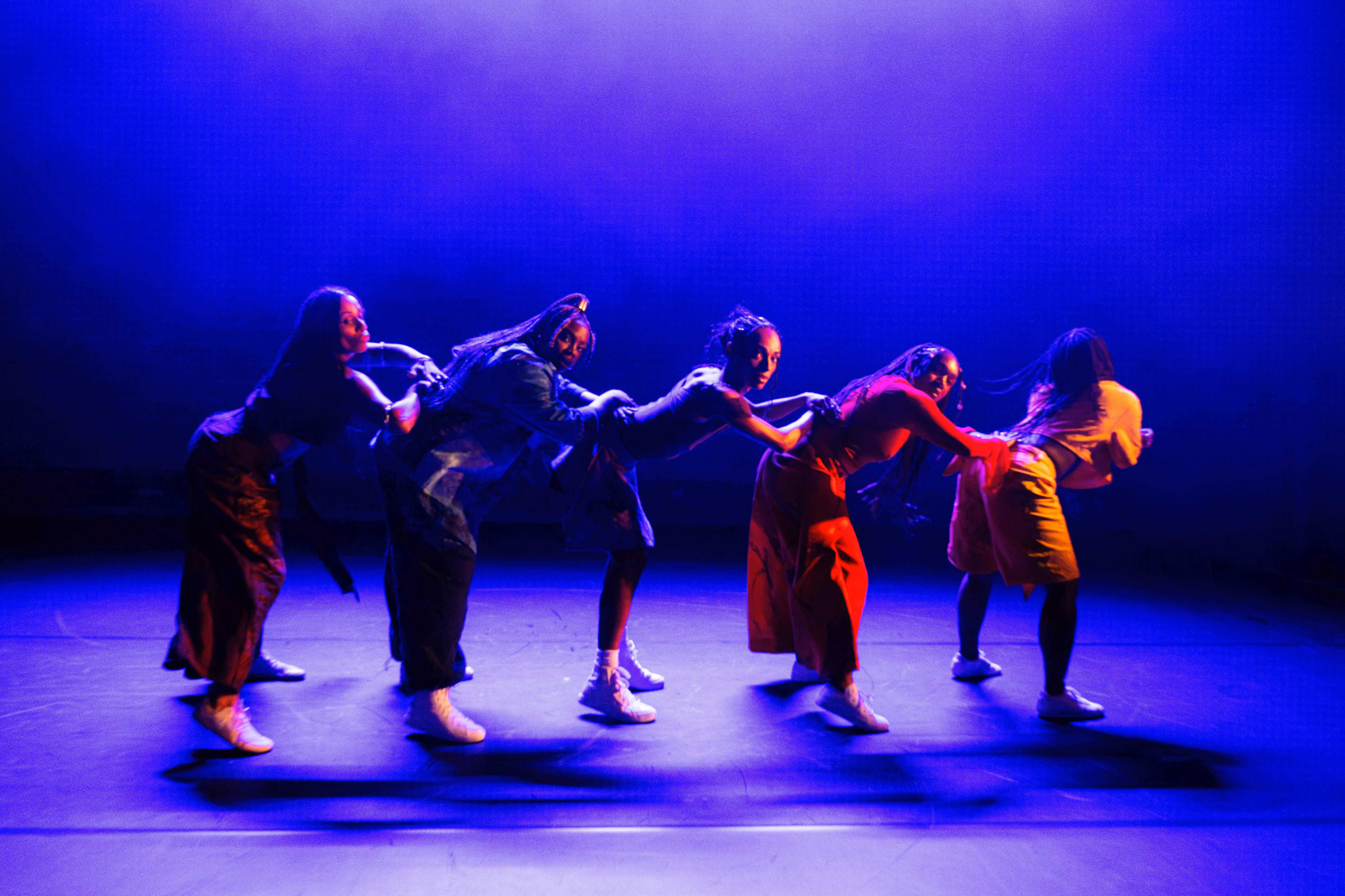Scene from The Yard Theatre's 2026 revival of for colored girls