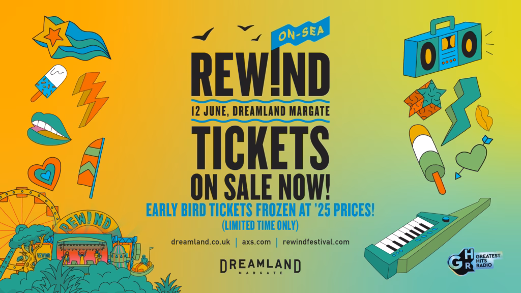 Rewind On Sea 2027 Dreamland Margate tickets on sale artwork
