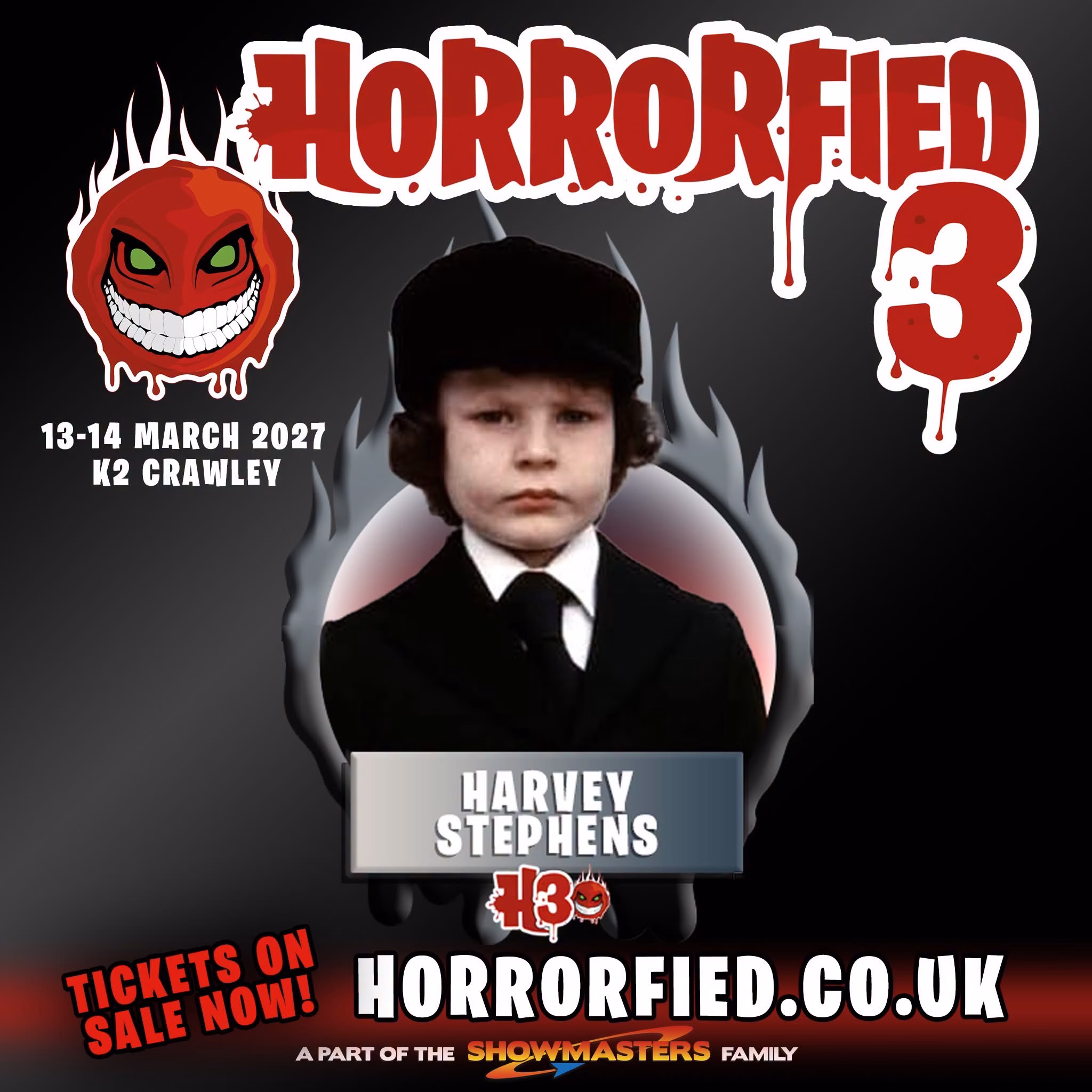 Harvey Stephens guest announcement for Horrorfied 3